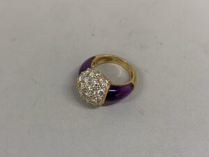 宝石　K18　ダイヤモンドリング